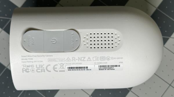 Tapo camera controls