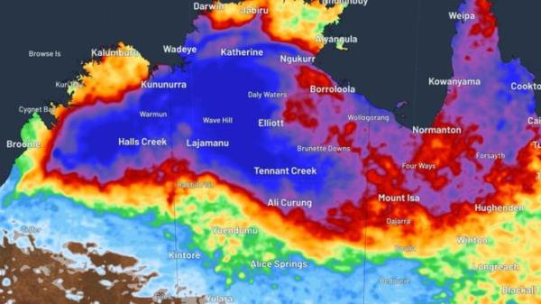 Forecast of accumulated rain in the week leading to January 23 according &amp;#160;to the ECMWF-HRES model. Photo: WeatherZone