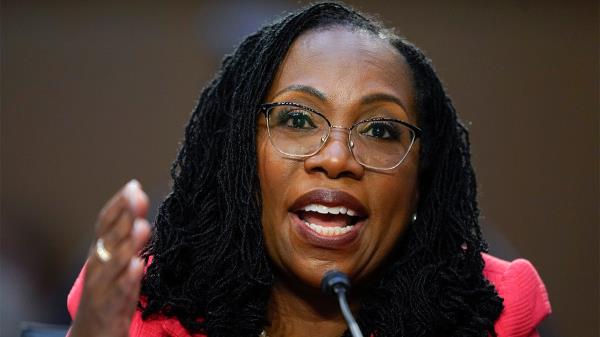 Supreme Court nominee Ketanji Brown Jackson testifies during her Senate Judiciary Committee co<em></em>nfirmation hearing on Capitol Hill in Washington, Tuesday, March 22, 2022. (AP Photo/Andrew Harnik)