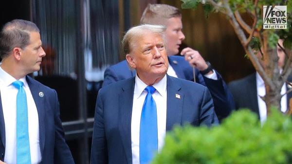 Do<em></em>nald Trump arrives to Trump Tower after being found guilty