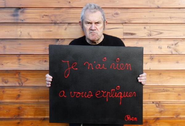 French artist Ben Vautier known as 