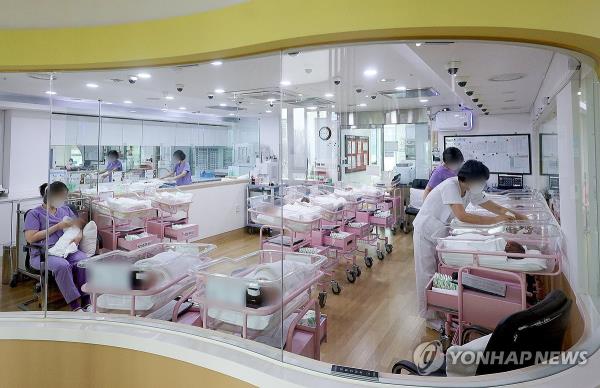This file photo taken Feb. 28, 2024, shows a postnatal care center in Seoul. (Pool photo) (Yonhap)