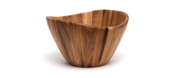 Lipper Internatio<em></em>nal Acacia Wave Serving Bowl