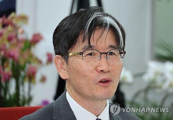 Oh Dong-woon, the head of the Corruption Investigation Office for High-ranking Officials, speaks during his meeting with ruling party lawmakers in Seoul on June 14, 2024. (Yonhap)