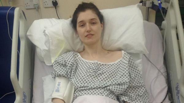 Liza Jo<em></em>nes in hospital after the incident. Pic: Wales News