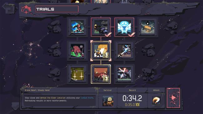 a grid of providence trials for unlocking new abilities