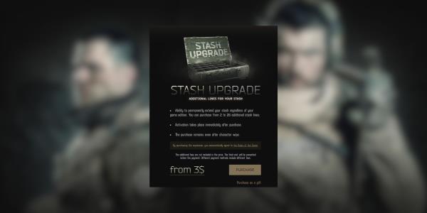 Stash Upgrade Expansion Purchase in Escape from Tarkov