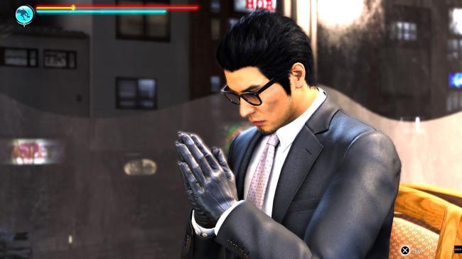 Like A Dragon Gaiden, Beginner Tips, Kiryu sitting down for a meal