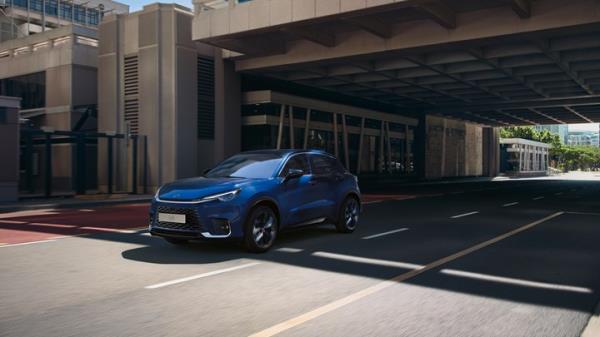 Lexus LBX front three quarters