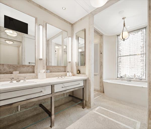 The primary bathroom.