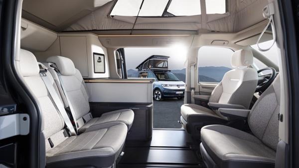 VW California Co<em></em>ncept - interior with storage hidden