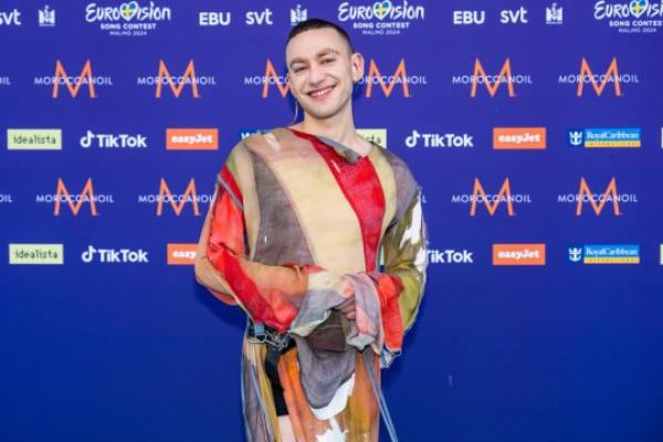 Olly Alexander from UK attends the 68th Eurovision Song Co<em></em>ntest at Malmo Live on May 5, 2024 in Malmo, Sweden. 