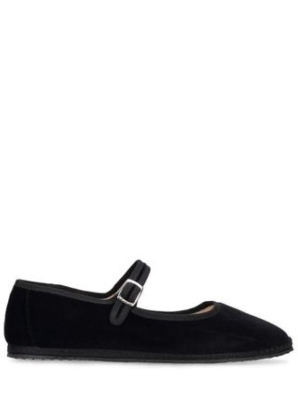 10mm Mary Jane Nero Velvet Slippers - Vibi Venezia - Women | Luisaviaroma
