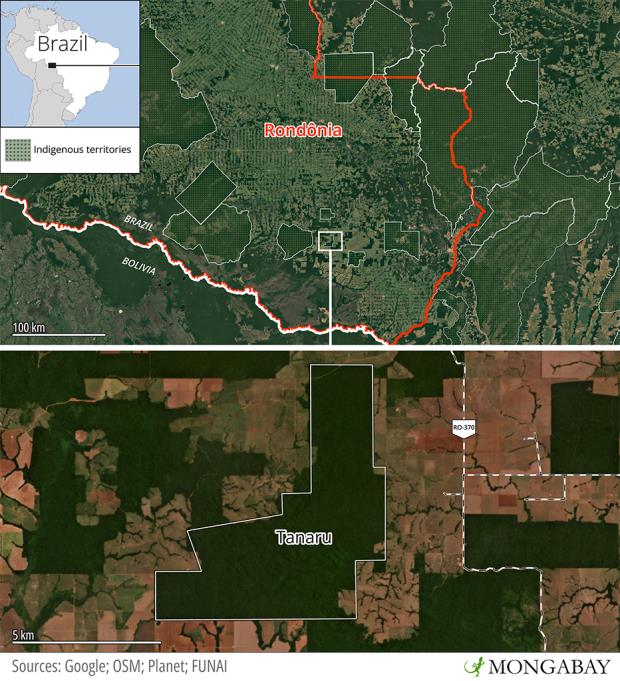 Map of Ro<em></em>ndoni and Tanaru