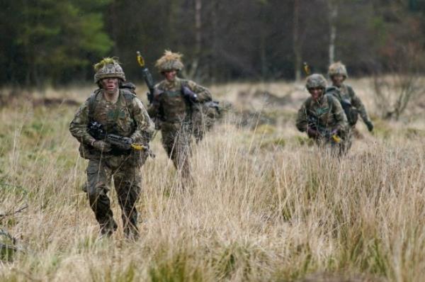 Soldier in the battlefield