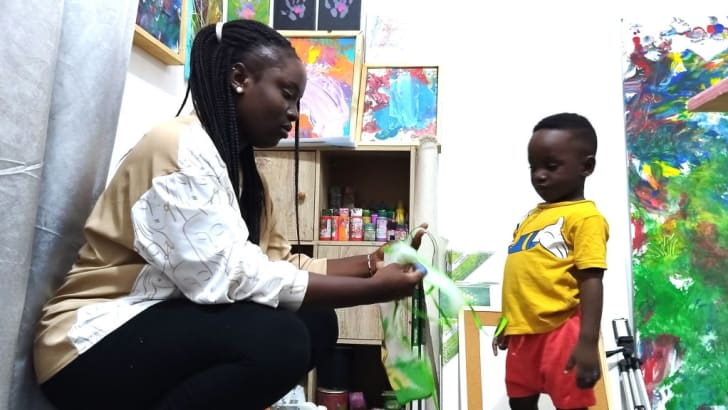 Ace-Liam Nana Sam Ankrah, youngest male painter