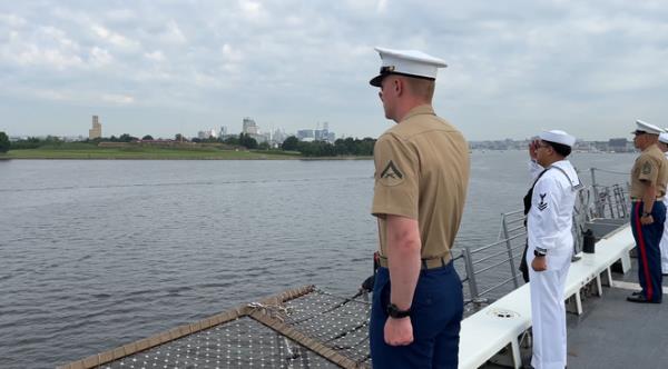 saluting Fort McHenry