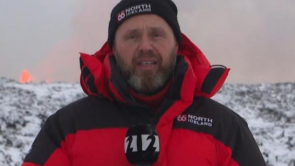 Local resident says volcanic eruption happened 'in the best possible spot'