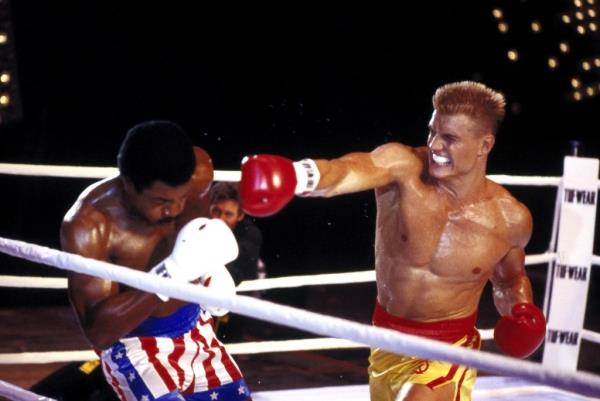 Carl Weathers, Dolph Lundgren, 1985,