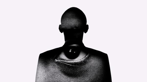 Silhouette of Barack OBama with a close-up of an eye