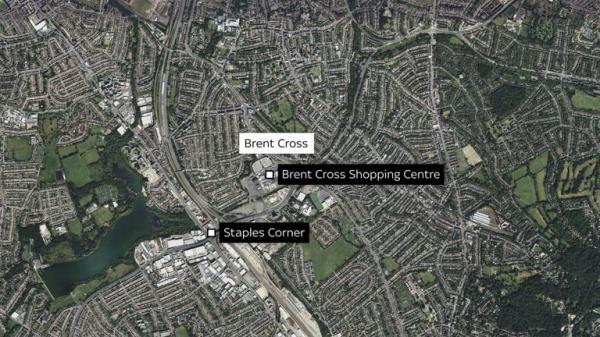 Map of Brent Cross