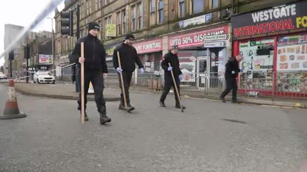 Near the scene of the stabbing in Bradford