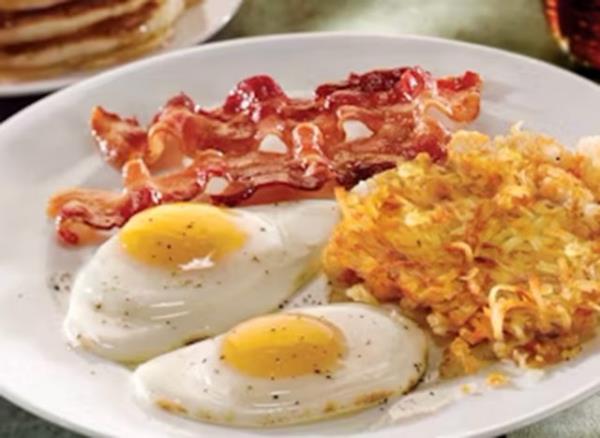 Perkins Build-A-Breakfast Two Eggs, Spinach, and Hash Browns 
