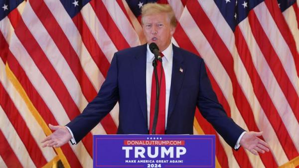 Republican presidential candidate and former U.S. President Do<em></em>nald Trump speaks during a press co<em></em>nference at Trump Tower in New York City, U.S., May 31, 2024. Pic: Reuters 
