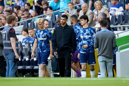 Dominic Solanke was presented to Tottenham fans on Saturday