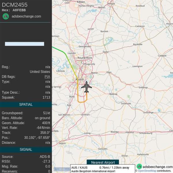 Sweeney tracked wher<em></em>e Musk was traveling and posted in on Twitter.