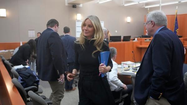 Gwyneth Paltrow testified during her trial on March 24, 2023, in Park City, Utah. 