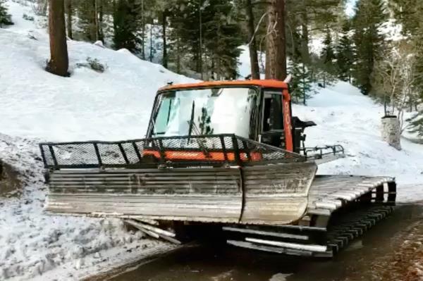 A snow plow. 