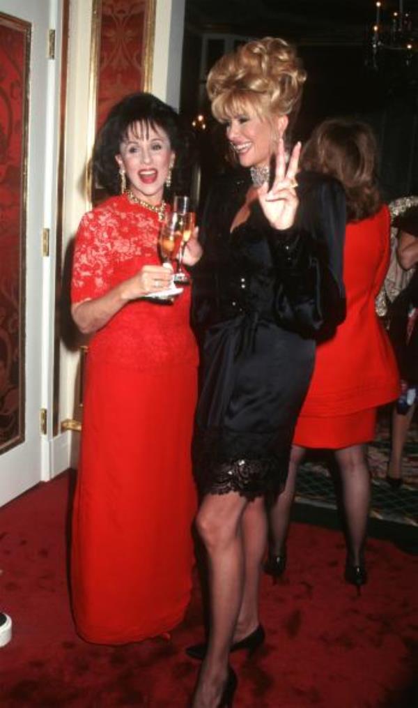 Nikki Haskell and Ivana Trump .