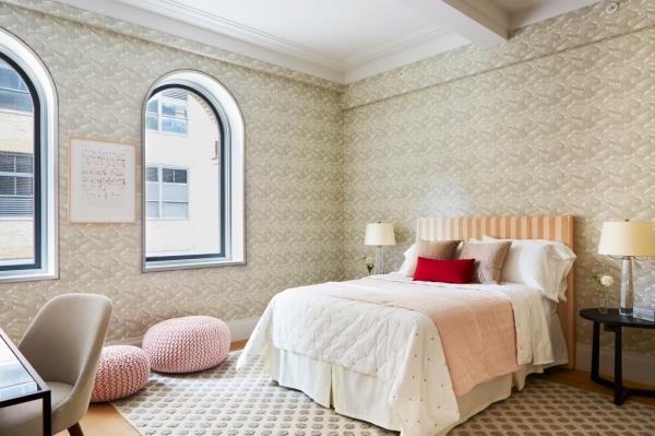 Interior of a bedroom.