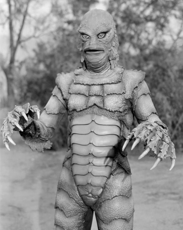 Ricou Browning as the mo<em></em>nster 