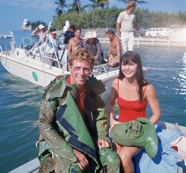 Ricou Browning as The Monster, Wende Wagner as Ella Bailey