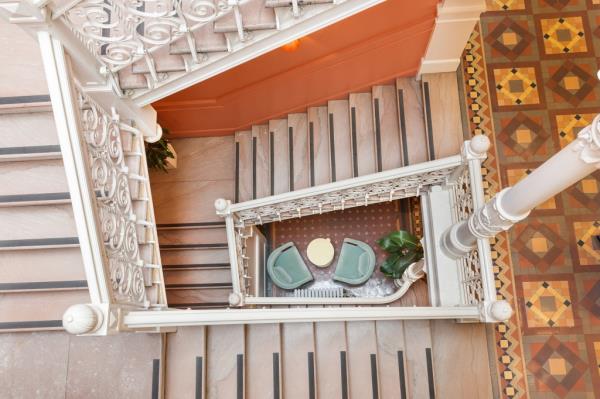The staircase.