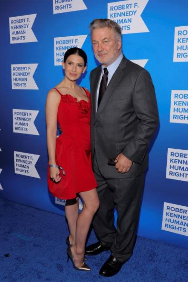 Alec Baldwin and Hilaria Baldwin pose as they attend the 2022 Robert F. Kennedy Human Rights Ripple of Hope Award Gala in New York on Dec. 6, 2022.