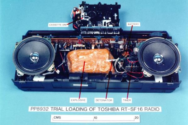 A Mock-Up Of The Explosives-Loaded Toshiba Cassette Recorder