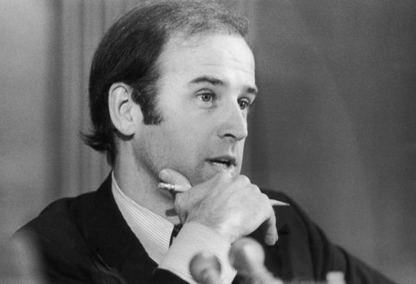 A picture of Joe Biden when he was in the senate.