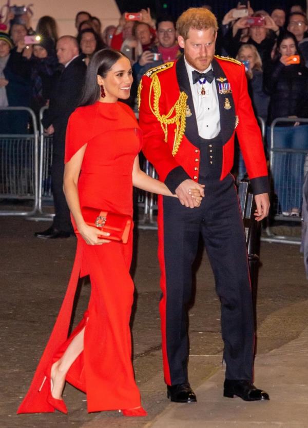  Prince Harry and Meghan Markle are seen at the Mountbatten Festival of Music at the Royal Albert Hall.</p>

<p>　　