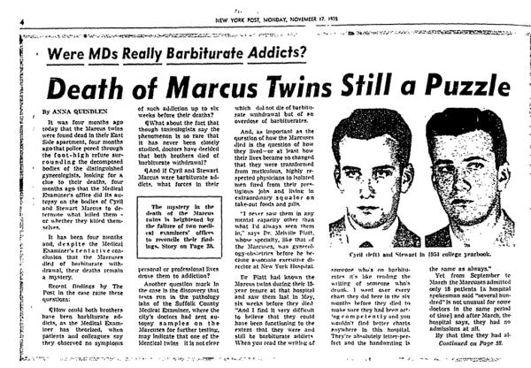 New York Post November 1975