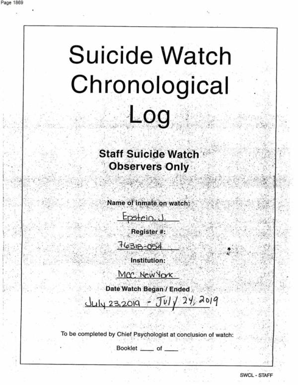 Epstein revealed he had 10 sexual partners before his suicide.