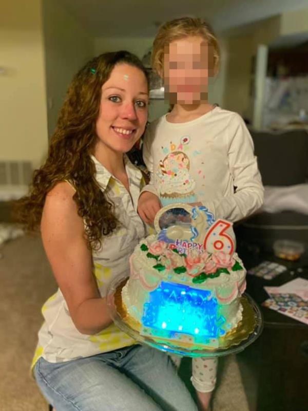 Casey Allen and a child.