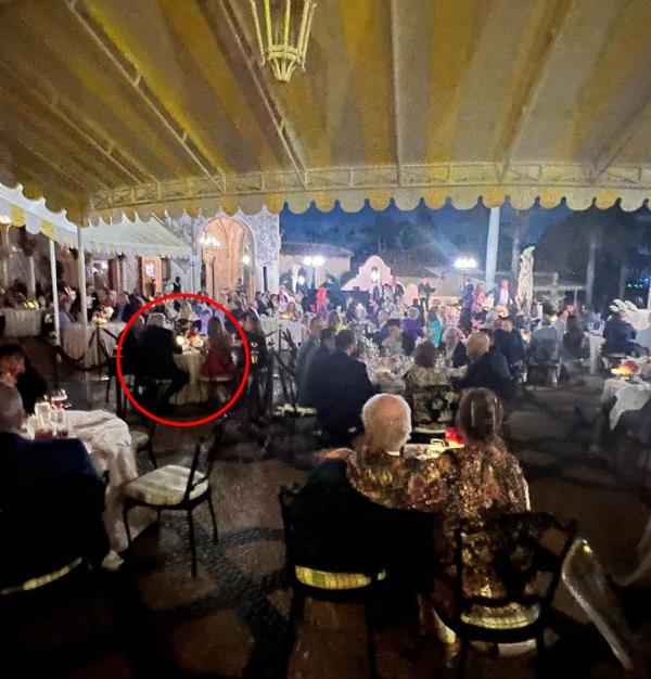 Do<em></em>nald Trump at dinner