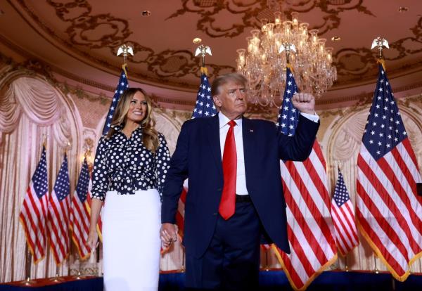 Melania and Do<em></em>nald Trump