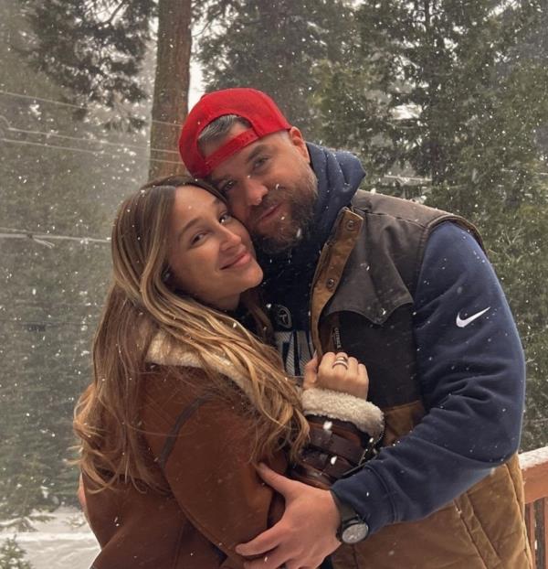 Austin James has been learning how to be a parent to a newborn while sticking by his wife's side in the hospital.
