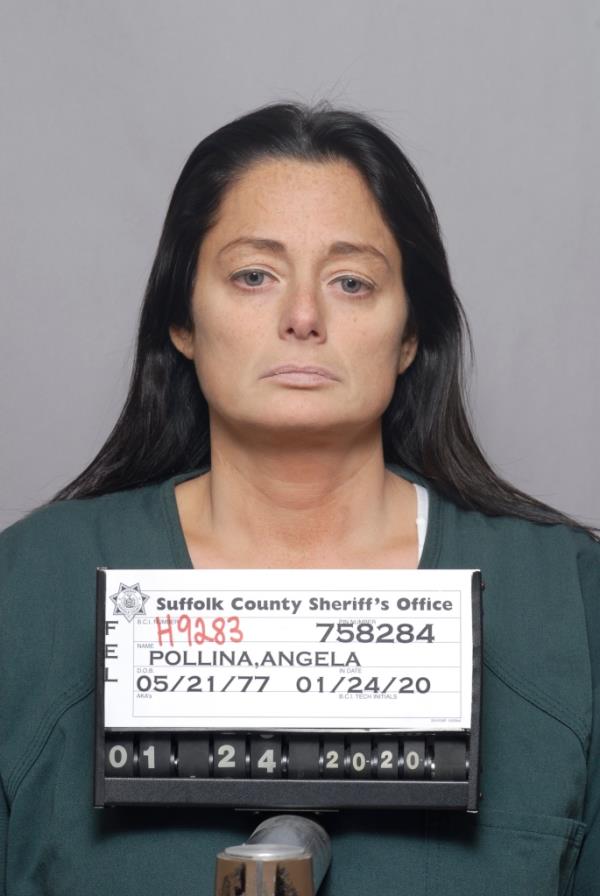 Angela Pollina's mugshot.