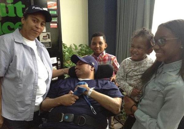 Troy Patterson with relatives