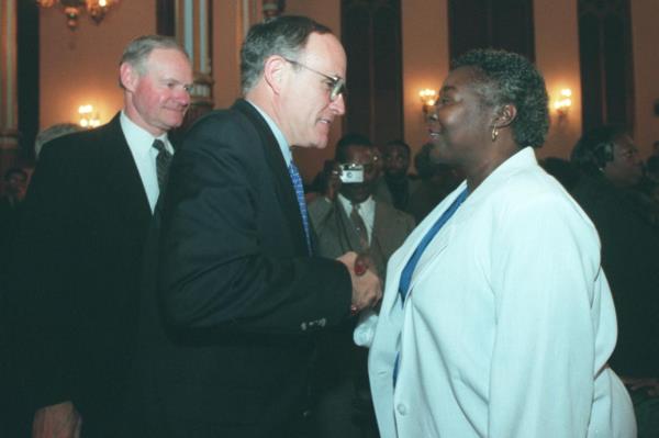 Rudy Giuliani, Howard Safir, Catherine Patterson